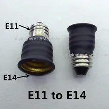 E11 адаптер для лампы E11 до E14 Цоколь лампы E11 поворот на E14 держатель лампы поворот на E11 лампа конвертер E11-E14
