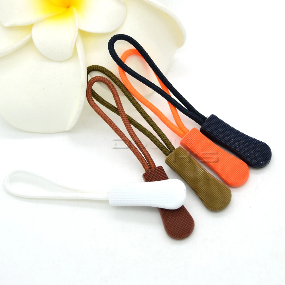 20pcs/lot Mix Color Cord Zipper Pull Strap Lariat Black For Apparel Accessories