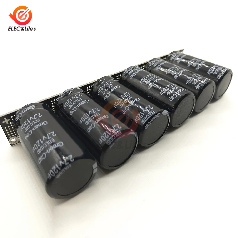 

16V 20F Farad Capacitor 2.7V 120F Supercapacitor Electric Car Reversible Energy storage Charging discharge With Protection Board