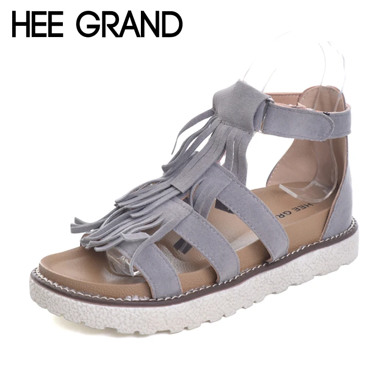 tassel gladiator sandals