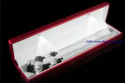 Новое поступление красный Цвет Мягкая ювелирные изделия Дисплей Цепочки и ожерелья коробка для ювелирных изделий Подарочная упаковка
