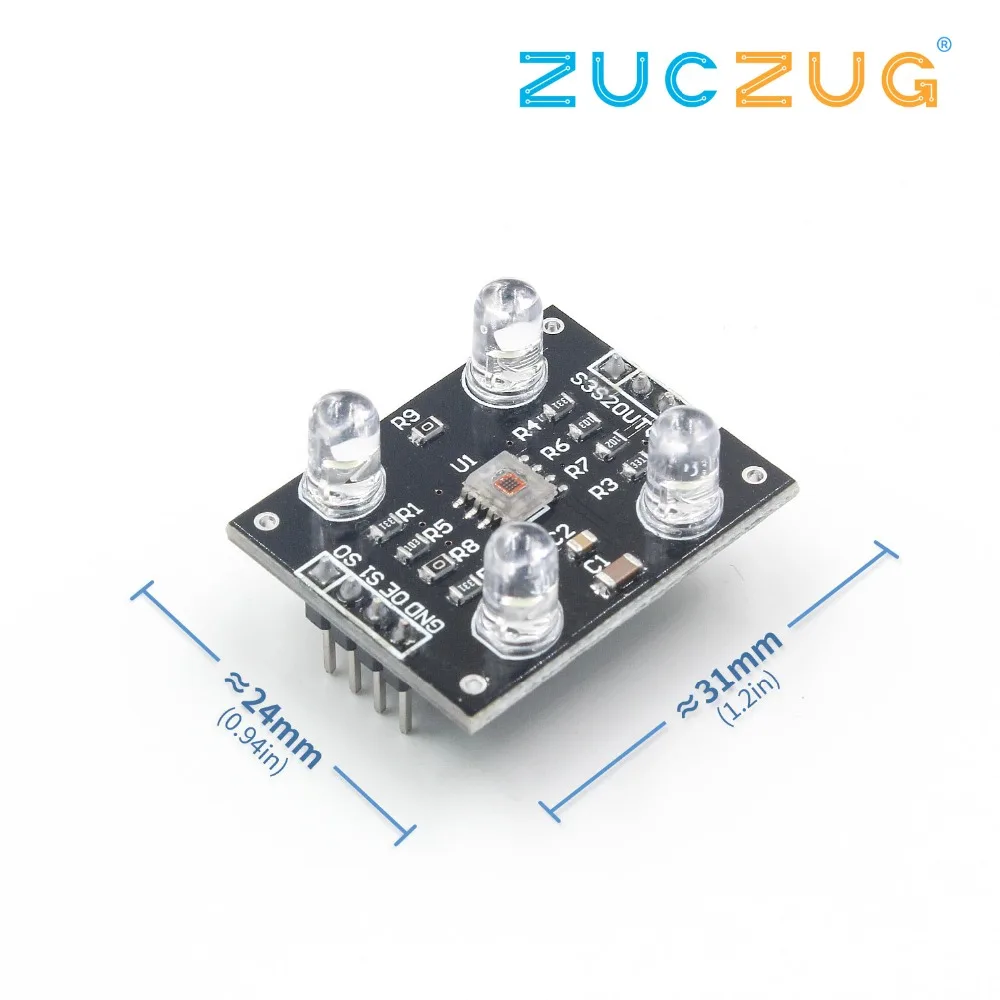 

Color sensor TCS230 TCS3200 Color Recognition Sensor Detector Module DC 3-5V Input