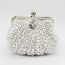 Mode Frauen Abendtaschen Perle Tag Clutches Frau Hochzeit Brautjungfer Partei Bankett Handtasche SMYCYX-C0036