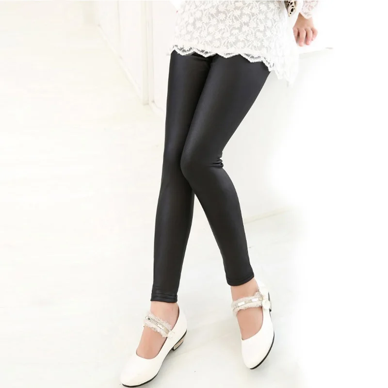 Leggings extensibles pour bébés filles | À la mode, pantalon en cuir PU, Lolita, Cool, pour petites filles, offre spéciale, nouveau,