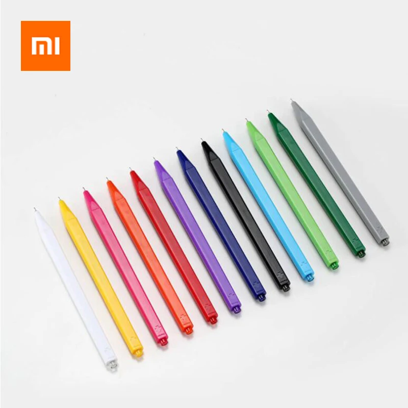 Xiaomi Radical Sign Pen Smooth Switzerland Refill 12 видов цветов 0 4 мм авторучка 500 м длина записи ABS Draw