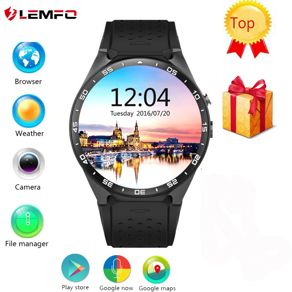 New Lemfo KW88 Android 5 1 OS font b Smart b font font b Watch b