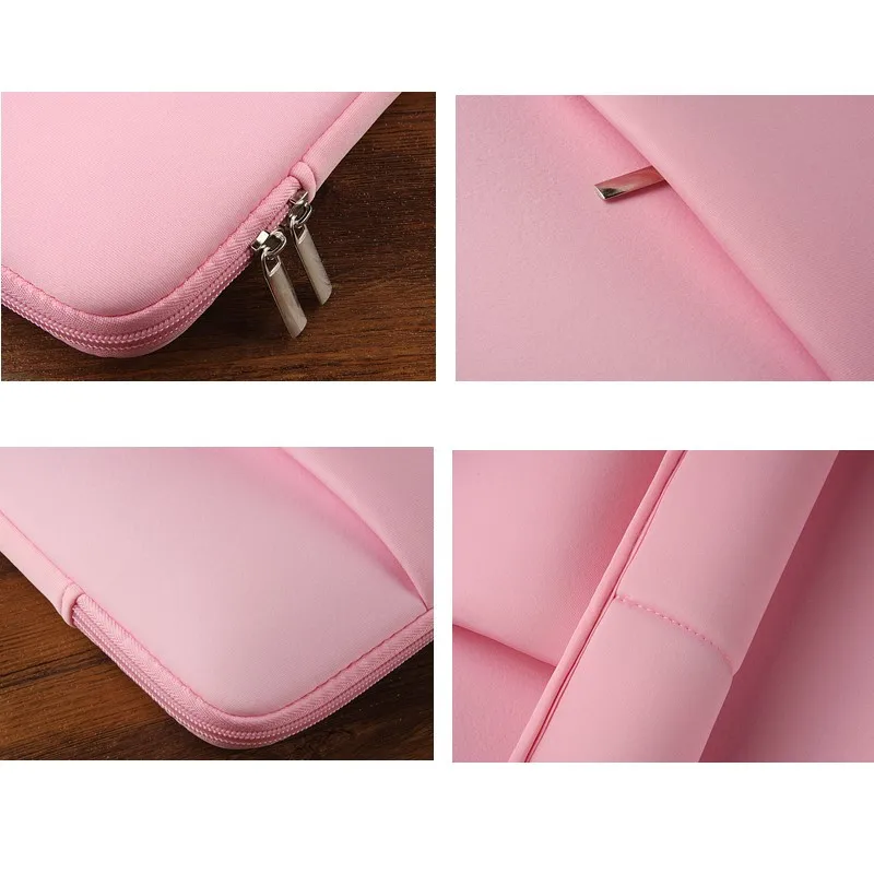 Neoprene Zippered Laptop Sleeve with Pocket - Unisex, Multiple Sizes