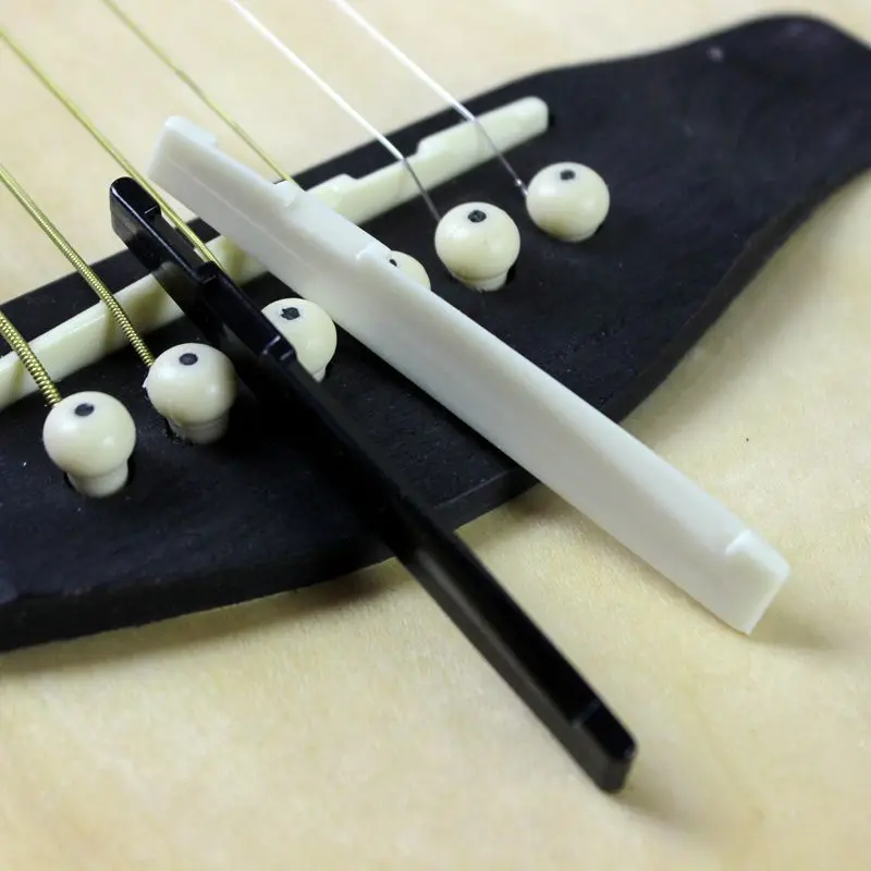 ZONAEL Buffalo Bone Guitar Bridge Nut Saddle for 6 String Acoustic Musical Instruments Accessories White 1Pcs | Спорт и развлечения