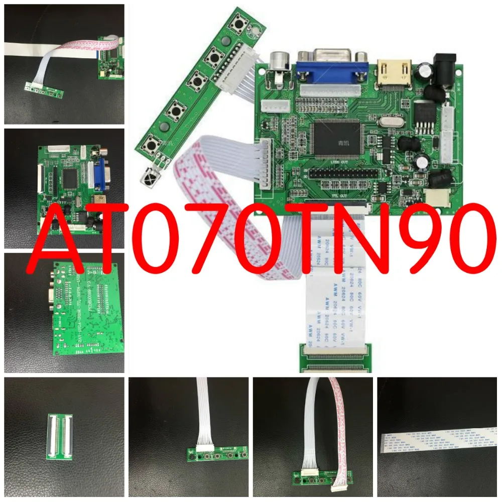 Для AT070TN90 92 94 поддерживает VGA, HDMI 2AV VS-TY2662-V1 LVDS TTL 50PIN плата контроллера