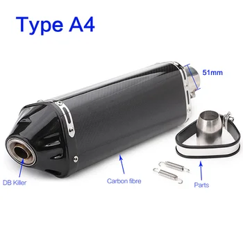 

Motorcycle exhaust pipe muffler sportster modified yoshimura escapamento de moto with db killer for rsv4 cbr250r cbr1000 cb500f