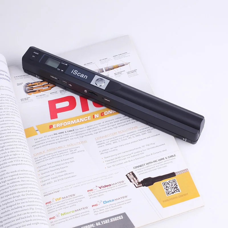 Digital Portable iScan Mini Scanner 900DPI LCD Display JPG/PDF Format Document Image Iscan Handheld Scanner A4 Book