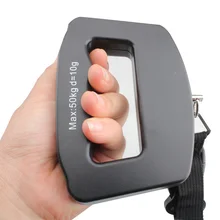 50 кг x 10 г мини портативные электронные весы для багажа весы цифровые дорожные шкала подвесного крючка