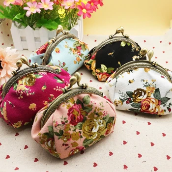 

Printing Coin Purses Girl Hasp Zero Wallet Ladies Clutch Change Purse Canvas Bag