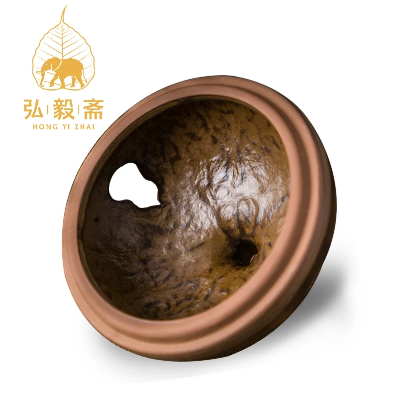 Hong Yizhai sandalwood aloes tower incense burner with Xiangxiang disc ceramic ornaments Fulinmen