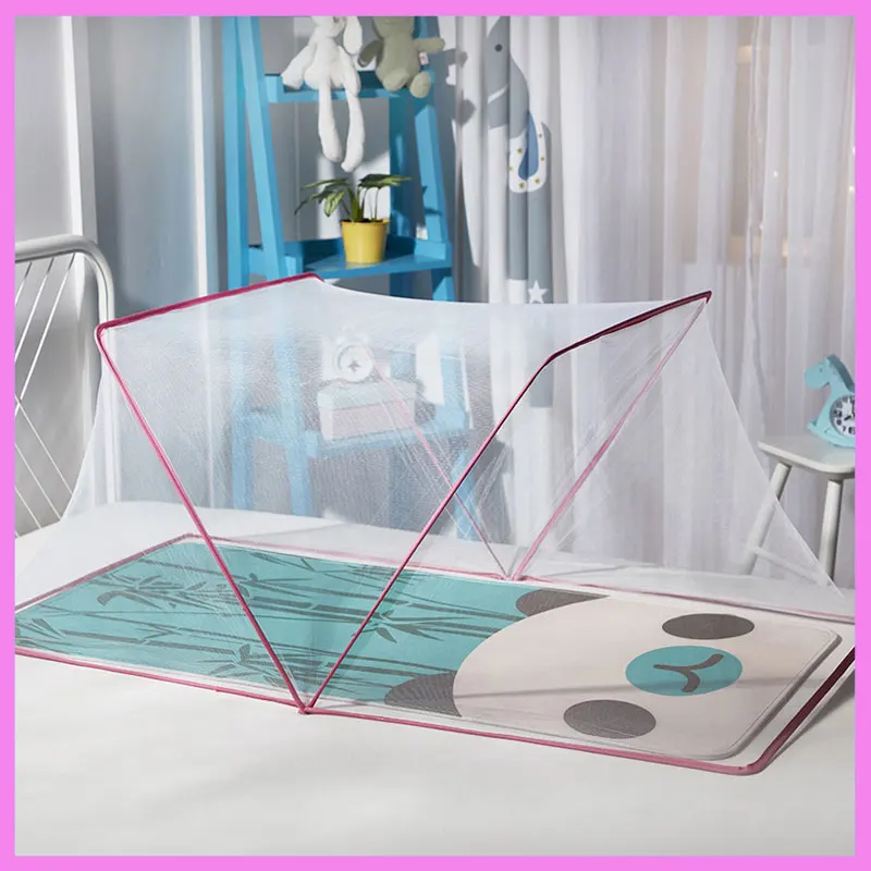 Free Installation Bottomless Folded Baby Mosquito Net Crib Netting Newborn Bed Mosquito Net Travel Portable Folding Crib Netting