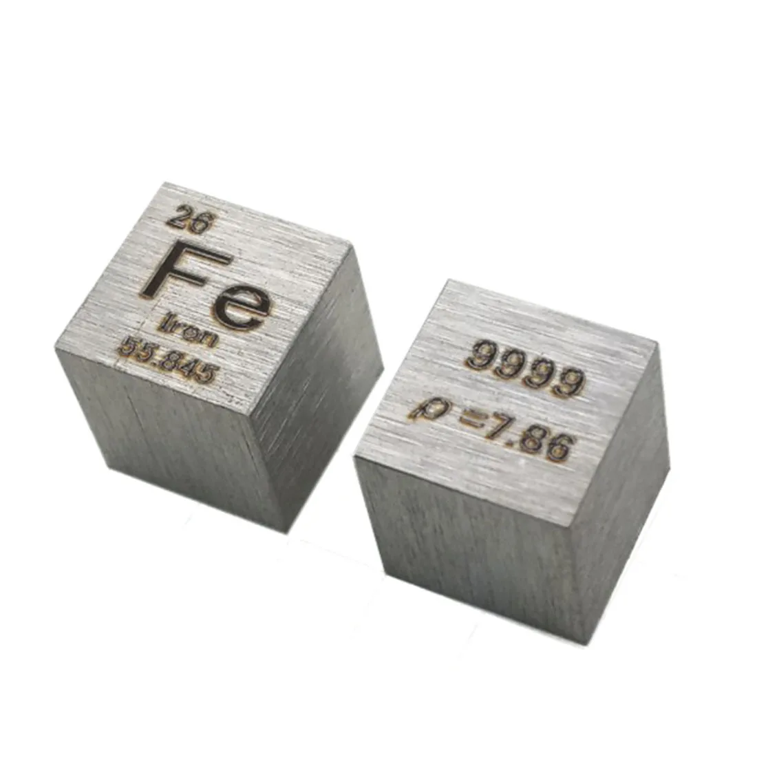 

10 X 10 X 10mm (Fe≥99.9%) Wiredrawing High Purity 4N Ferrum Cube Periodic Table Of Elements Cube Fe Hand Made DIY Crafts Display
