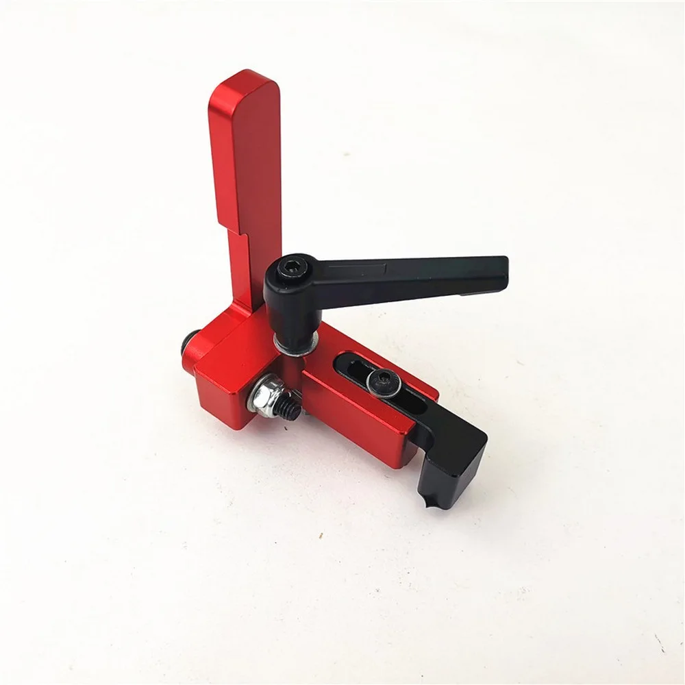 Woodworking 45 Type T-tracks Chute Backing Connector Woodworking Miter Rail Chute Connector 75mm height with T-tracks Stopper