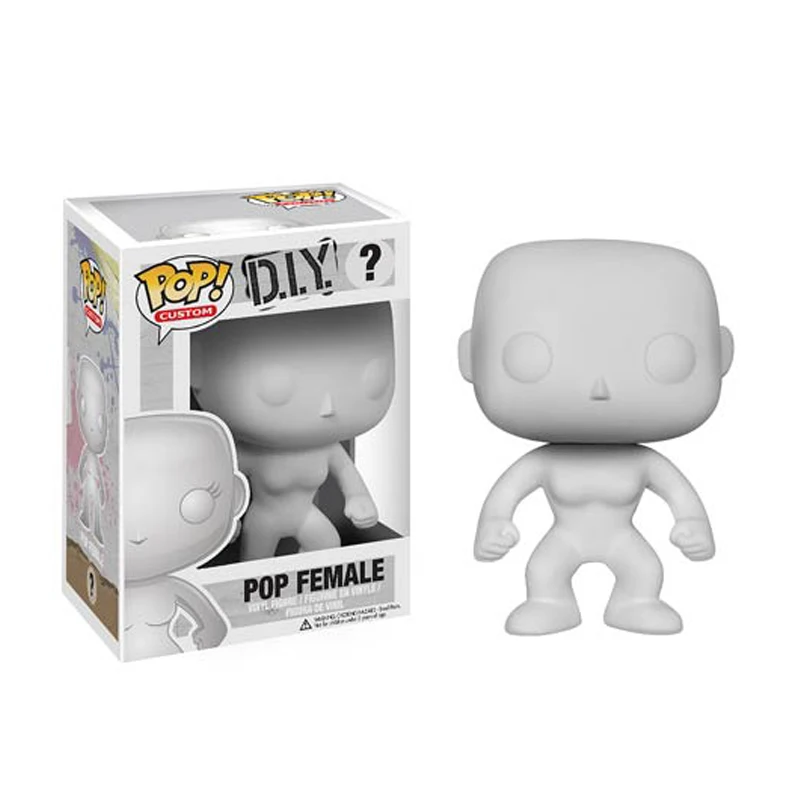 FUNKO POP Новое поступление мужской женский DIY тело популярная фигурка игрушки Виниловая фигурка Коллекция Модель игрушки для детей Рождественский подарок - Цвет: Черный