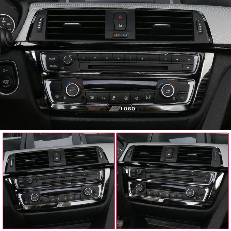 

For BMW F30 F34 320i 3 series Accessories Stainless steel Headlight Switch Buttons Decor Cover Interior Trim Car Styling Sticker