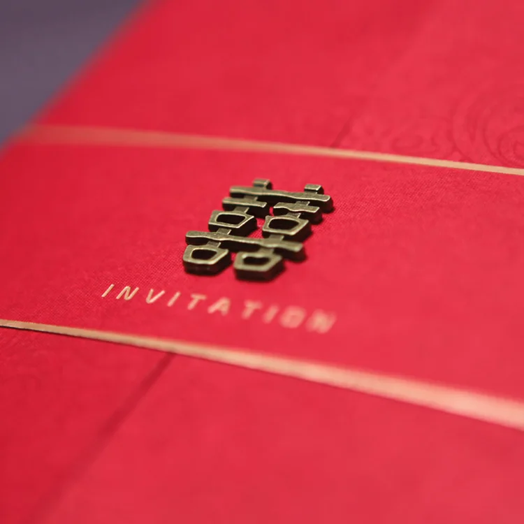 25pcs Red Wedding Invitations Wedding Invitation Cards
