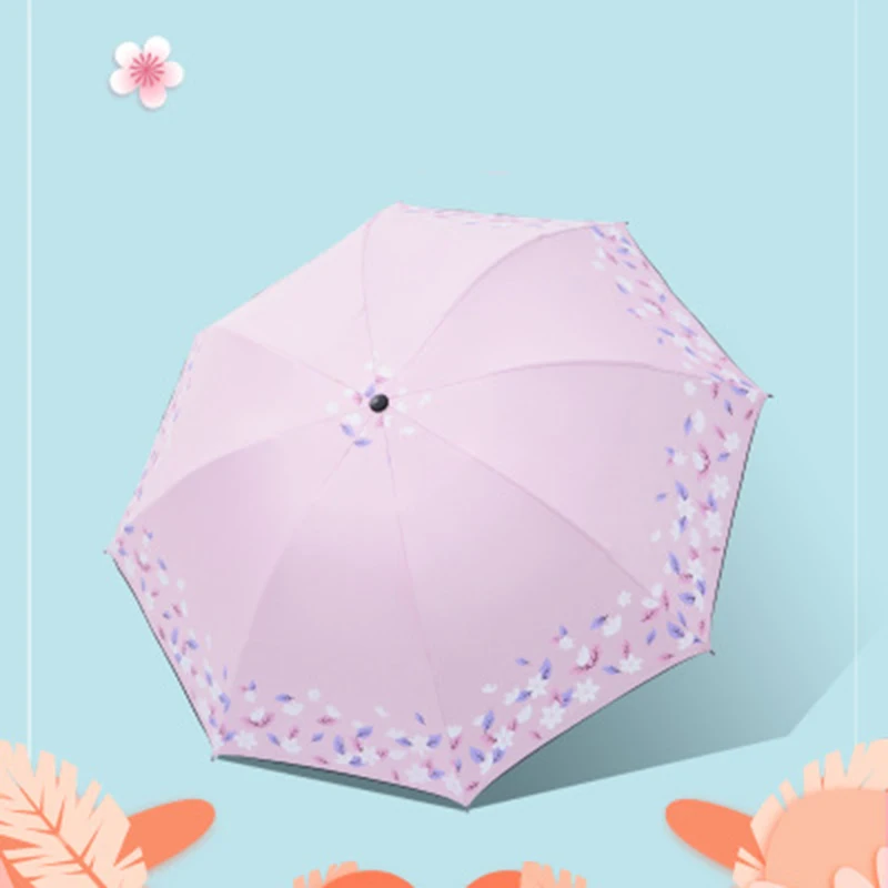

Mini Wind Resistant Folding Umbrella Rain Women Flower Mini Pocket Umbrella Sunscreen Portable Travel Umbrella Female Parasol