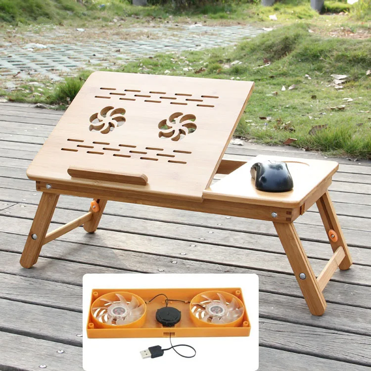 Computer Desk Furniture bamboo folding table laptop soporte notebook desk portable stand escritorio 54*34 CM sale | Мебель