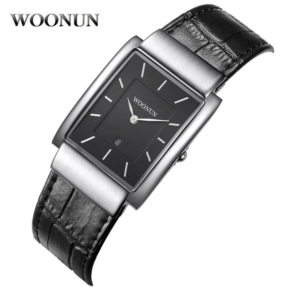 Watches Men 2022 Leather Strap | Rectangle Watches Men