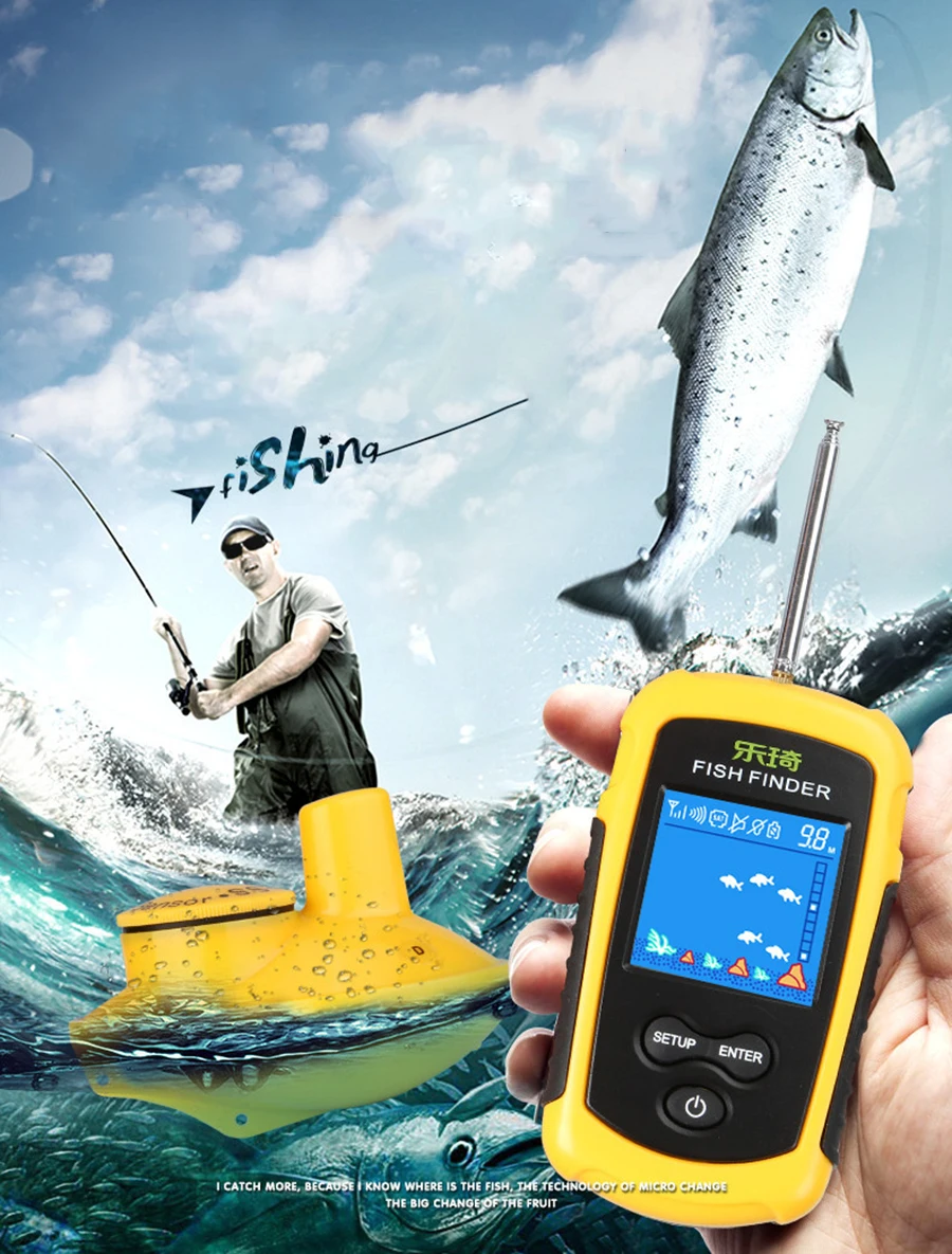 LCD Localizadores de Peixe isca De Pesca