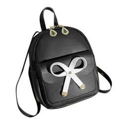 2019 новый рюкзак Летняя женская модная сумка с бантом ярких цветов студентка диких путешествий высокого качества кожаный рюкзак A1