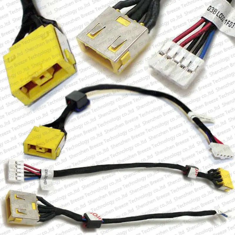 Genuine New Laptop DC Power Jack Socket Connector Cable Wire for Lenovo G500S G505S G500 G505