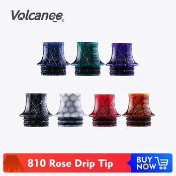 

Volcanee Rose Snake 810 Drip Tip 528 Wide Prince Mouthpiece Vape Mtl for Reload Manta V12 Tank Atomizer eCig Drip Tips