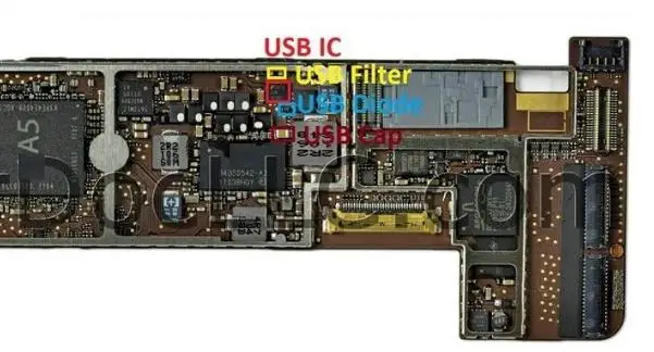 10 компл./лот для iPad 2 USB не обнаруживает или поддельное решение для зарядки Ремонтный комплект usb ic диодные фильтры конденсатор логическое исправление часть