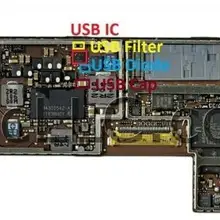 10 компл./лот для iPad 2 USB не обнаруживает или поддельное решение для зарядки Ремонтный комплект usb ic диодные фильтры конденсатор логическое исправление часть
