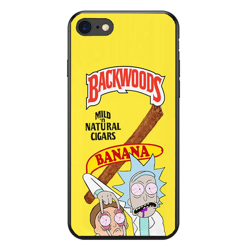 Рик и Морти backwoods Мягкий силиконовый чехол для телефона для iPhone 8 7 6 6S Plus X XS MAX XR 10 5S SE samsung S7 S8 Крышка для Edge Plus