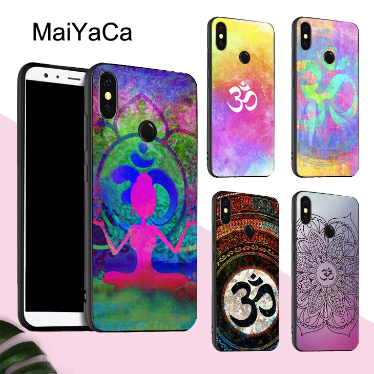 

MaiYaCa Yoga Om Mandala Case For Xiaomi Redmi Note 5 Plus Mi 8 Lite 9 6X A2 Note 7 Case Redmi 4X 6A 6 Pro S2 Mix 2s Max 3 Cover