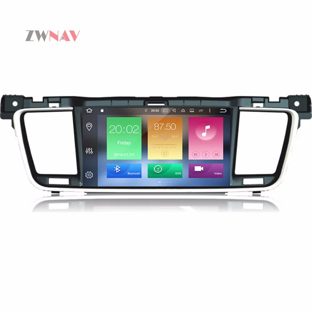 Cheap 8 Core Android 8.0 ROM 32GB RAM 4GB Car GPS Navigation No DVD Player For PEUGEOT 508 2011-2014 radio stereo unit 2