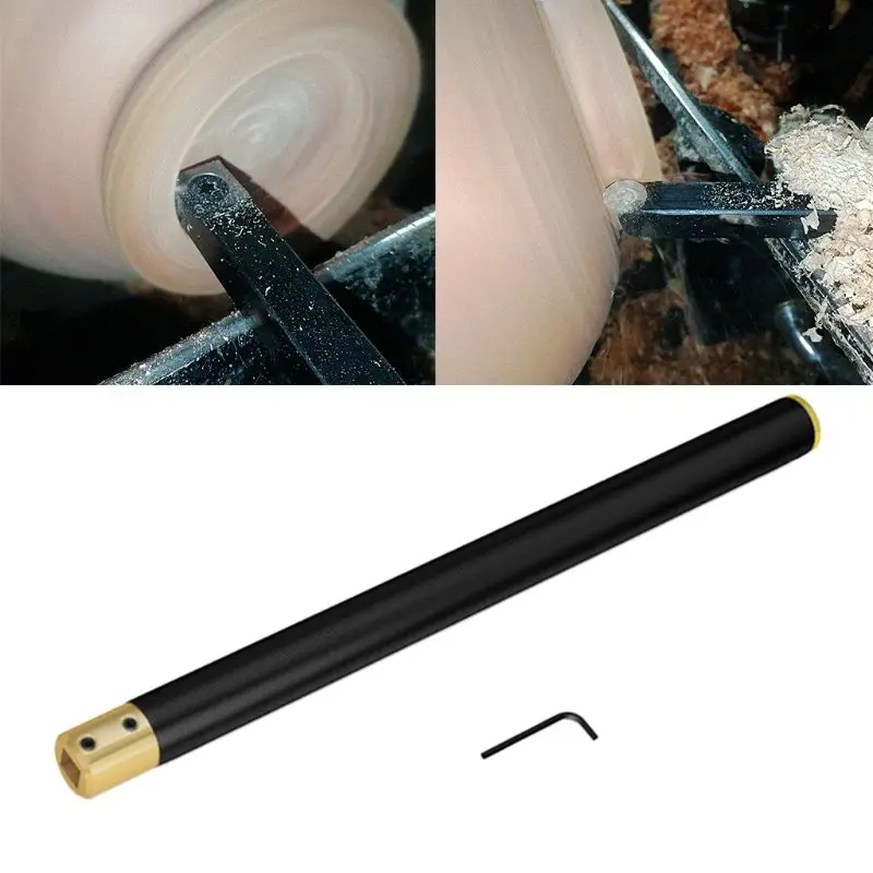 1set Aluminum Alloy Hollowing Wood Turning Tools Knurling Knife Handle