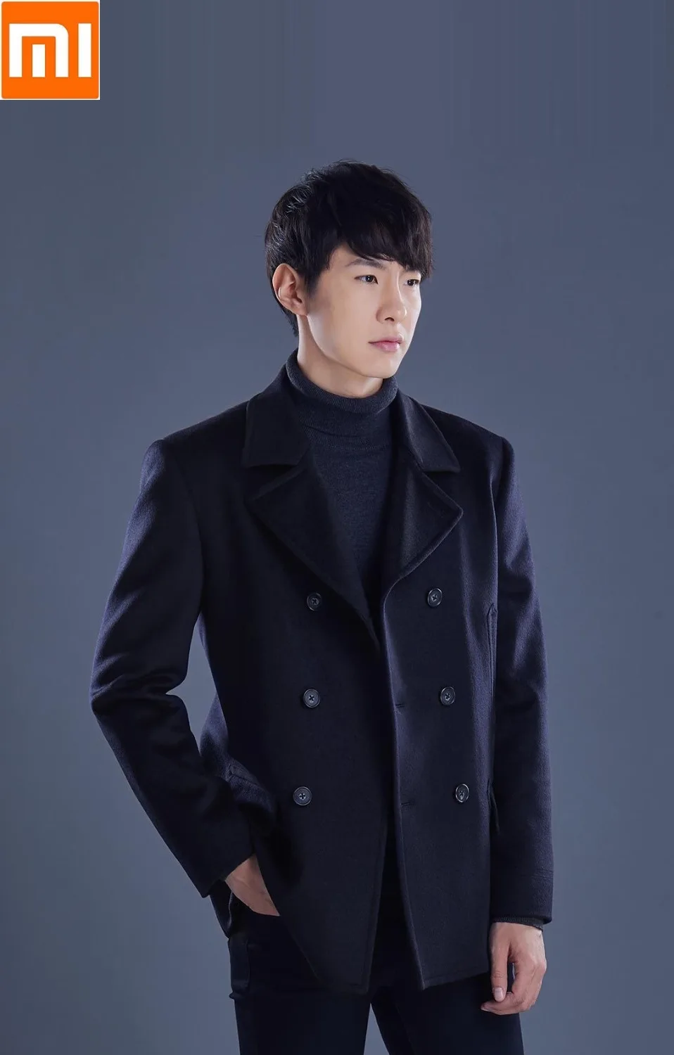 

Xiaomi Men's style Pure wool Short coat Gentleman Stylish high-end luxury Autumn And Winter Wrinkle resistance Keep warm