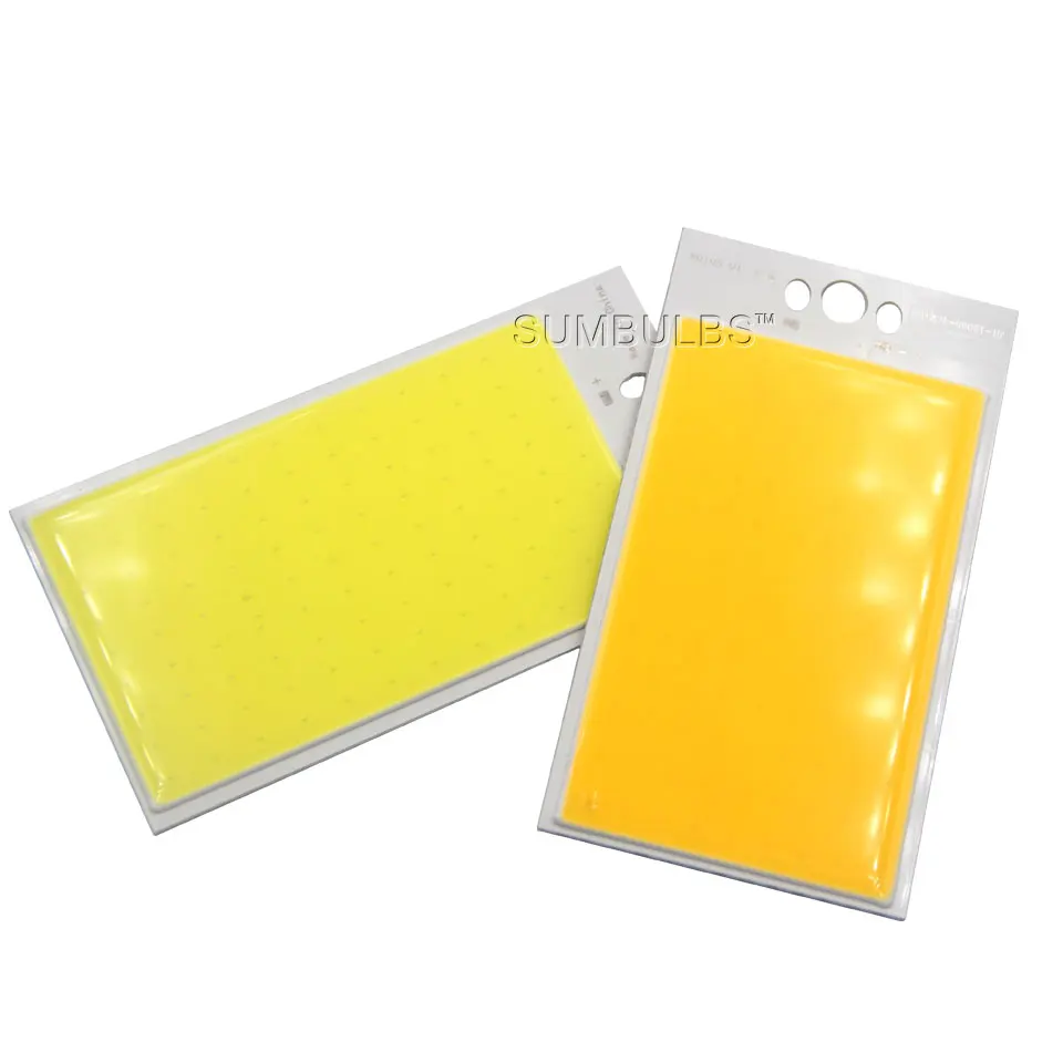 

Sumbulbs 120*65MM Rectangle Flip Chips COB Light Source 30W LED Lamp Bulb Chip On Board 12V DC for DIY Auto Car Lights Work Lamp
