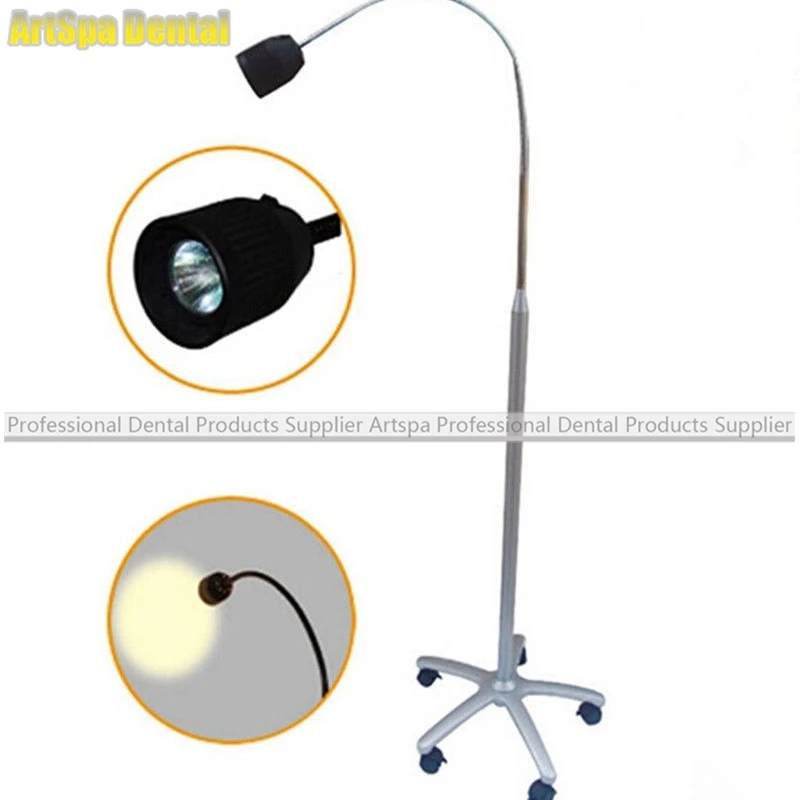 35W Dental Medical Floorstanding Exam Lamp Halogen Shadowless Examination Light Dental LED Lamp