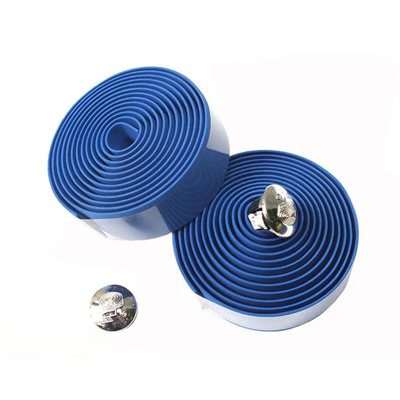 

1 Pair Road Bike Handlebar Tape Cycling Handle Belt Cork Bicycle Wrap + 2 Bar Plug Bicycle Parts Accessories #2a14