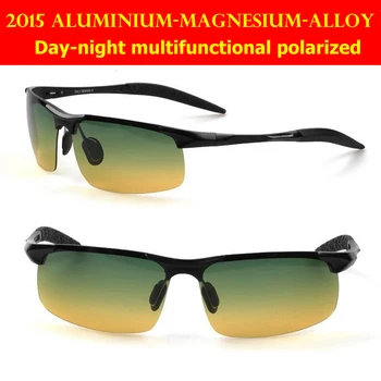 

Lentes De Sol Mujer Day And Night Multifunctional Aluminium-magnesium Battle Field Style Polarized Uv400 Uv100% Mens Sunglasses