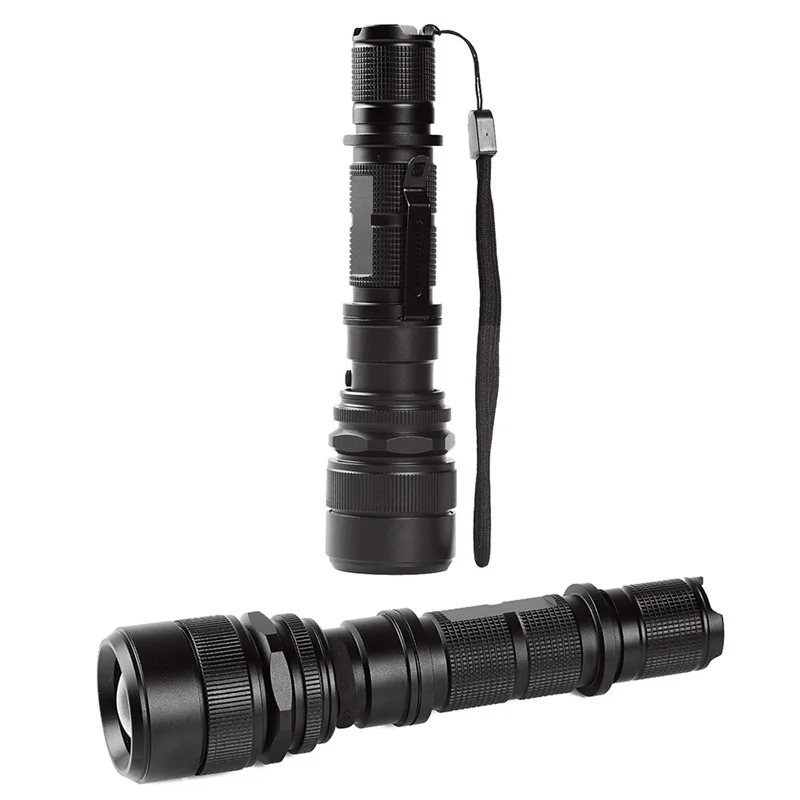 1PC Outdoor LED Flashlight Torch Light Waterproof Flashlights 5 Mode Linterna Led Zoomable Zaklamp For 18650 Battery