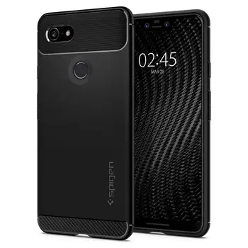 

100% Original SPIGEN Google Pixel 3 / Pixel 3 XL Case Rugged Armor Matte Black Soft TPU Anti-Slip Drop Resistance Cases