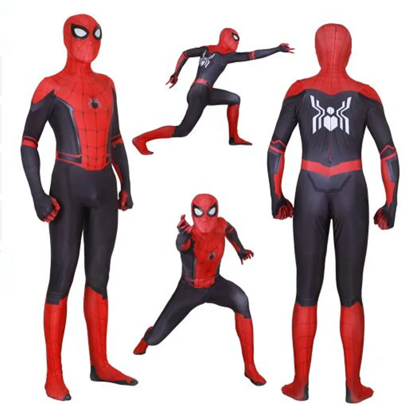

Adult Kids Spider Man Far From Home Peter Parker Cosplay Costume Zentai Spiderman Superhero Bodysuit Suit Jumpsuits
