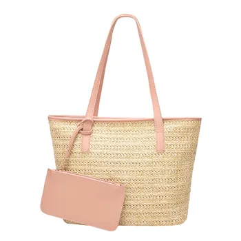 

Women Bag Fashion Casual Shoulder Straw Woven Bucket Daughter Handbag torebki damskie torebka damska shopper ladies hand bags