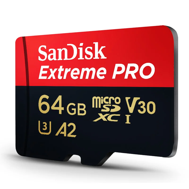 64GB U3 4K Карта памяти SanDisk Extreme Pro Micro SD 32 Гб 64 Гб 128 Гб MicroSD Max 100 м/с Uitra C10 4K V30 TF карта cartao de memoria - Емкость: 64GB U3 4K