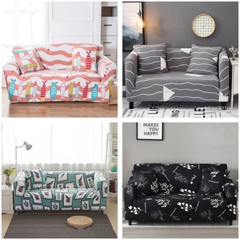 

Slipcover Universal Elastic Non-slip Full Cover Sofa cover Single/Double/Triple/Quad Slipcover Contains One pillowcase 21 Color