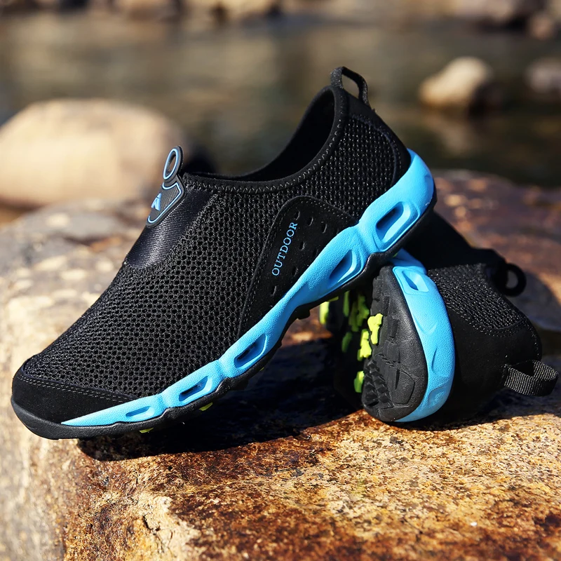 GOMNEAR Mens Water Shoes Quick Drying Lightweight Walking Sneaker on Beach Swimming Fishing Boating Cruise Casual Footwear GOMNEAR Mens Water Shoes Quick Drying Lightweight Walking Sneaker on Beach Swimming Fishing Boating Cruise Casual Footwear