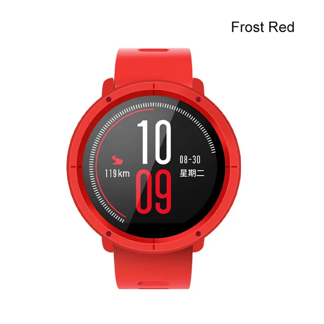 Матовый чехол для часов из поликарбоната для Xiaomi Huami Amazfit Pace, аксессуары для умных часов, сменный защитный чехол для amazfit - Цвет: Красный
